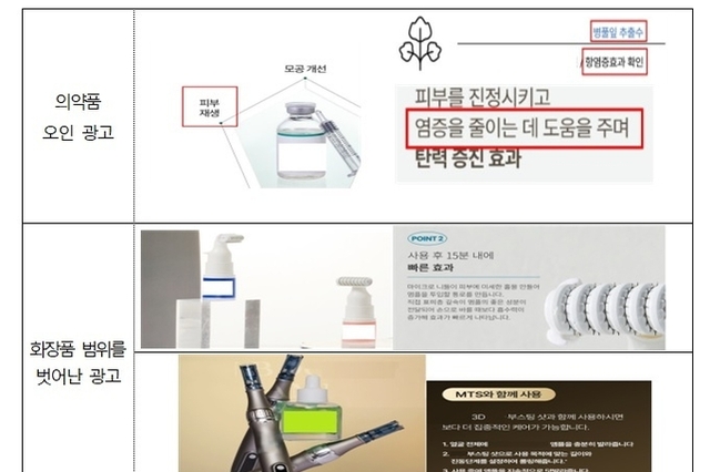올해 화장품 표시·광고 위반 여섯 번째 적발... ‘피부재생’ ‘염증완화’ 등 부당광고 83건 처분 예고