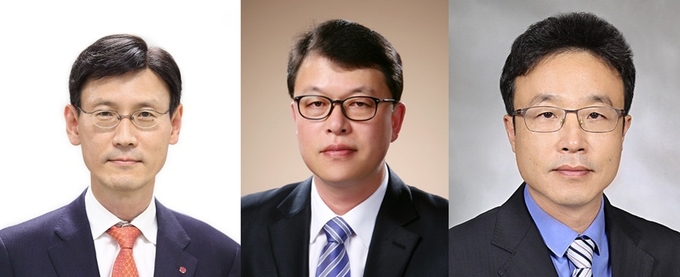 (왼쪽부터)LG생활건강은 김홍기 부사장, 김병열 전무, 박선규 전무 등 9명의 승진을 포함한 2019년도 정기 임원인사를 28일 발표했다.