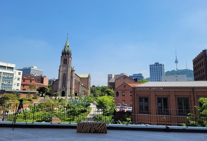 K-뷰티 홍보체험관에서 바라본 명동성당, 남산 뷰(view)