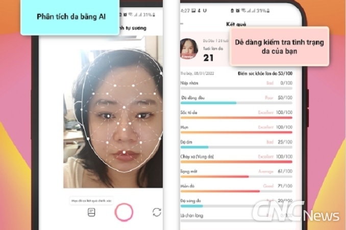 호치민의 K뷰티 전문매장 코스앤코비나는 피부진단 앱 'AHAS'을 론칭, 베트남 소비자 사이에 화제다.
