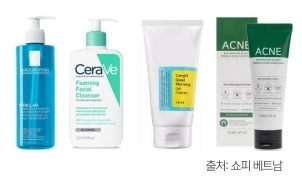 베트남은 여드름 케어 더마코스메틱이 인기다.