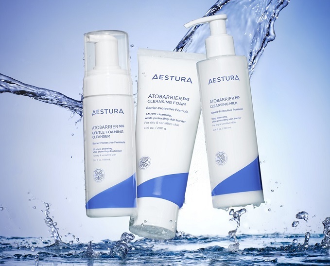 에스트라 아토베리어365 클렌징 3종.